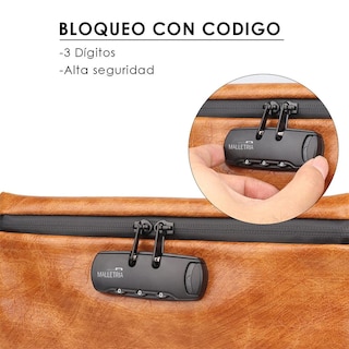 Foto 3 | Foto 3 | Bolsa Malletria a Prueba de Olores Cerradura con Combinación color Marrón