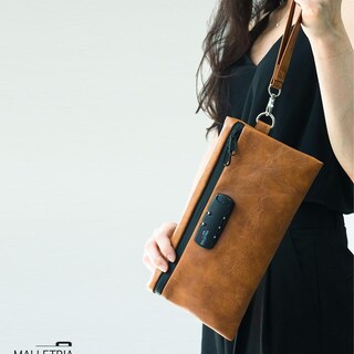 Foto 7 | Foto 7 | Bolsa Malletria a Prueba de Olores Cerradura con Combinación color Marrón