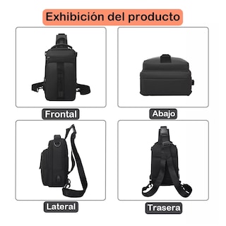 Foto 3 | Foto 3 | Bolsa Bandolera Eo Safe Imports Negra