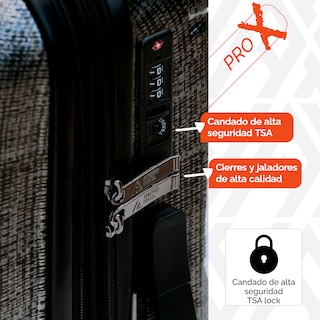 Foto 6 | Foto 6 | Maleta De Viaje Carry On 20 '' Policarbonato Armored Travel Negro - Dark Pro-x