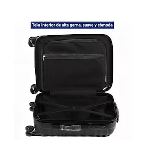 Foto 4 | Foto 4 | Maleta Rígida de Mano Belug Negra 10 kg 4 Ruedas 360°