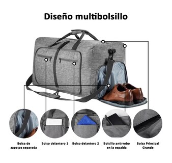 Foto 4 | Foto 4 | Maleta Belug Gris Impermeable