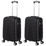 Maletas con Ruedas Rumbo color Negro 2 Piezas