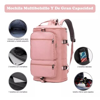 Foto 2 | Foto 2 | Maleta Deportiva Eo Safe Imports ESI-10880 Rosa