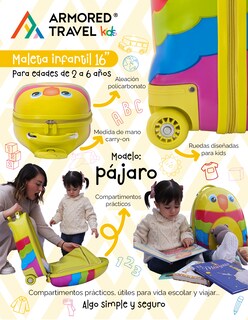 Foto 4 | Foto 4 | Maleta de Viaje Armored Travel Amarillo Pájaro
