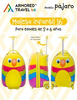 Foto 6 | Foto 6 | Maleta de Viaje Armored Travel Amarillo Pájaro