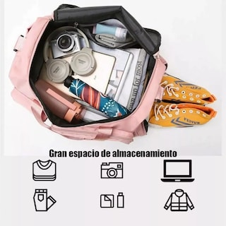 Foto 3 | Foto 3 | Maleta Deportiva Viaje Mochila Bolsa Gym Fitness Bag Eo Safe Imports Esi-12030 Rosa