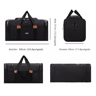 Foto 3 | Foto 3 | Maleta Gran Capacidad Deportiva Viaje Bolso Fitness Moda  Eo Safe Imports Esi-12034 Negro