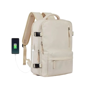 Foto 1 | Foto 1 | Mochila Para Laptop Viaje Con Gran Capacidad Beige