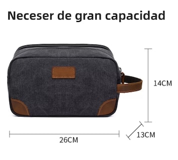 Foto 2 | Foto 2 | Bolsa Sobaquera Neceser Para Hombre De Viaje, Negro