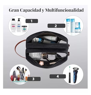 Foto 3 | Foto 3 | Bolsa Sobaquera Neceser Para Hombre De Viaje, Negro
