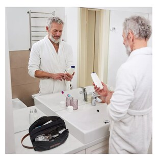 Foto 5 | Foto 5 | Bolsa Sobaquera Neceser Para Hombre De Viaje, Negro