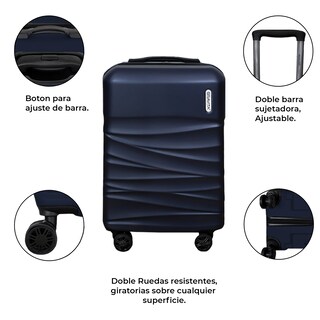 Foto 3 | Foto 3 | Maleta De Mano Rígida 20 Pulgadas Con Ruedas 360 Y Candado Tsa Marca Gravita