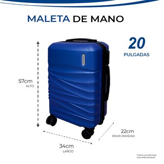 Foto 4 | Foto 4 | Maleta De Mano Rígida 20 Pulgadas Con Ruedas 360 Y Candado Tsa Marca Gravita