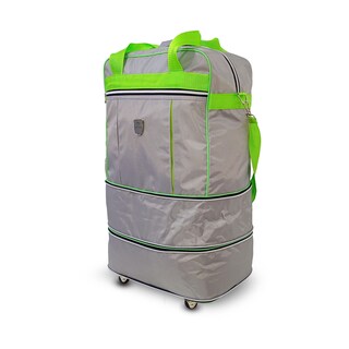 Foto 4 | Foto 4 | Maletin Expandible Con Ruedas 24'' Mccarthy  Modelo Expandible-24 Gris/verde