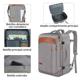 Foto 2 | Foto 2 | Mochila De Viaje Impermeable Con Correas Extraíbles Expandible T