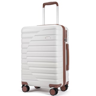 Foto 1 | Foto 1 | Carcasa Rígida Para Equipaje Cluci Checked Pc De 24 Pulgadas Con Cierre Tsa, Color Beige - Venta Internacional.