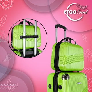 Foto 5 | Foto 5 | Maleta Neceser De Mano Cosmetiquera De Viaje Color Verde Impermeable Maquillaje