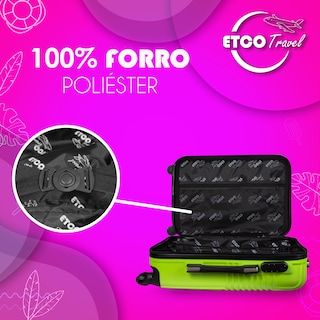 Foto 7 | Foto 7 | Maleta Neceser De Mano Cosmetiquera De Viaje Color Verde Impermeable Maquillaje