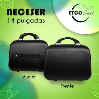 Foto 2 | Foto 2 | Maleta Neceser De Mano Cosmetiquera De Viaje Color Negro Impermeable Maquillaje