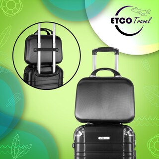 Foto 5 | Foto 5 | Maleta Neceser De Mano Cosmetiquera De Viaje Color Negro Impermeable Maquillaje