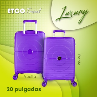 Foto 2 | Foto 2 | Maletade Mano Rígida Morada Luxury by Etco Travel 10 Kgs