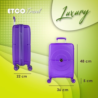 Foto 3 | Foto 3 | Maletade Mano Rígida Morada Luxury by Etco Travel 10 Kgs