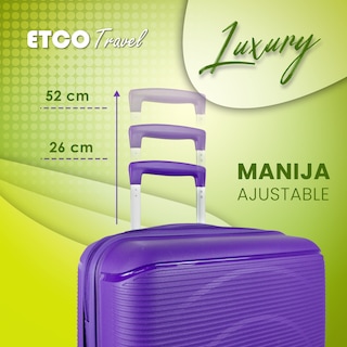 Foto 4 | Foto 4 | Maletade Mano Rígida Morada Luxury by Etco Travel 10 Kgs