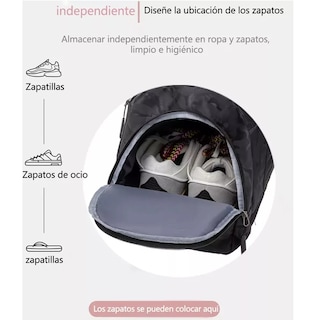 Foto 3 | Foto 3 | Maletas Deportiva Mochila De Gym Viaje Equipaje De Hombre Eo Safe Imports Esi-15684 Negro