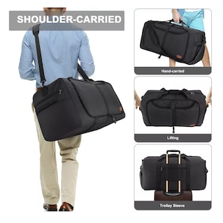 Foto 3 | Foto 3 | Maleta Bolsa De Viaje Bolsa Deportiva Gym Fitness Bag 75l Eo Safe Imports Esi-15685 Negro