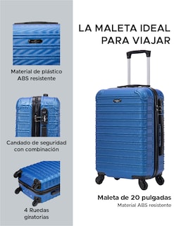 Foto 2 | Foto 2 | Maleta De Mano 20'' Toronto Color Azul