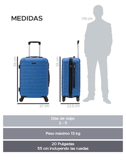 Foto 3 | Foto 3 | Maleta De Mano 20'' Toronto Color Azul