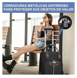 Foto 5 | Foto 5 | Maleta con Ruedas Nubily Negra