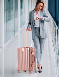 Foto 8 | Foto 8 | Maleta Abs 20in Zúrich Color Oro Rosa