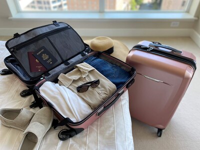 Foto 3 | Foto 3 | Equipaje de Mano Samsonite Winfield 3 DLX de 20\"  Rosa - Venta Internacional