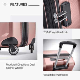 Foto 4 | Foto 4 | Equipaje de Mano Samsonite Winfield 3 DLX de 20\"  Rosa - Venta Internacional