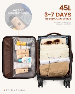 Foto 3 | Foto 3 | Equipaje De Mano Lovevook De 20 Pulgadas Con Candado Tsa Para Mujeres Y Hombres - Venta Internacional.