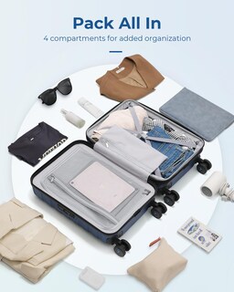 Foto 5 | Foto 5 | Bolsa de Mano Smart 20 Pulgadas Azul Oscuro - Venta Internacional