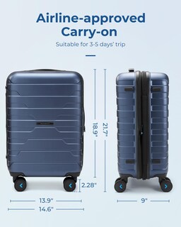 Foto 7 | Foto 7 | Bolsa de Mano Smart 20 Pulgadas Azul Oscuro - Venta Internacional