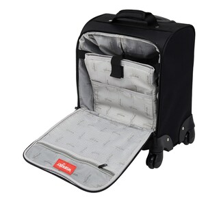 Foto 5 | Foto 5 | Maleta con Ruedas Giratorias Wrangler Negra con Puerto USB 43 cm - Venta Internacional