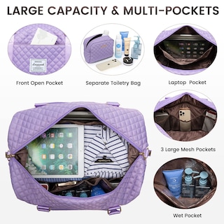 Foto 4 | Foto 4 | Bolsa De Viaje Lovevook Weekender Para Mujer, Color Morado - Venta Internacional.