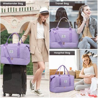 Foto 7 | Foto 7 | Bolsa De Viaje Lovevook Weekender Para Mujer, Color Morado - Venta Internacional.