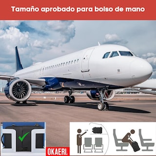 Foto 6 | Foto 6 | Mochila Viaje 38l Grande Laptop 17 Pulgadas Hombre Expandible Gris