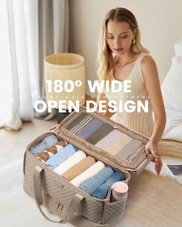 Foto 3 | Foto 3 | Bolsa De Viaje Lovevook Grande Para Mujer, Diseño De Fin De Semana, Color Beige - Venta Internacional.