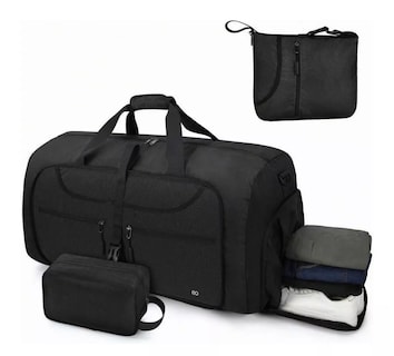 Foto 1 | Foto 1 | Language Maleta Bolsa Deportiva Hombre Plegable Equipaje De Mano Eo Safe Imports Esi-18196-1 Negro