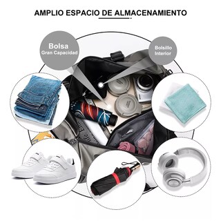 Foto 3 | Foto 3 | Maleta Deportiva Impermeable Moda Viaje Bolso Eo Safe Imports Esi-10006 Marrón