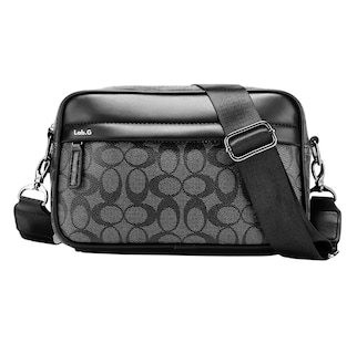Foto 1 | Foto 1 | Bolso Para Hombre Crossbody Bandolera Maletin Moda Casual Cuadros Negro