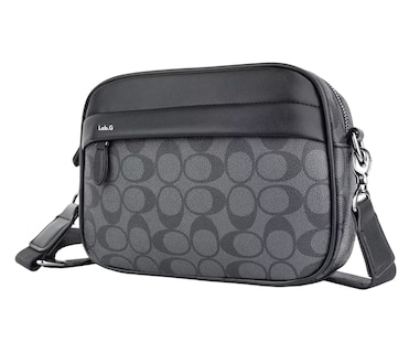 Foto 3 | Foto 3 | Bolso Para Hombre Crossbody Bandolera Maletin Moda Casual Cuadros Negro