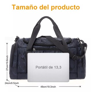Foto 3 | Foto 3 | Maletas Deportiva Mochila De Gym Viaje Eo Safe Imports Esi-15684-1 Negro