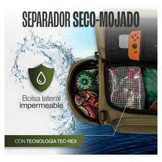 Foto 5 | Foto 5 | Duffle Mochila Dry Outdoor Kma 30l Color Verde Versátil